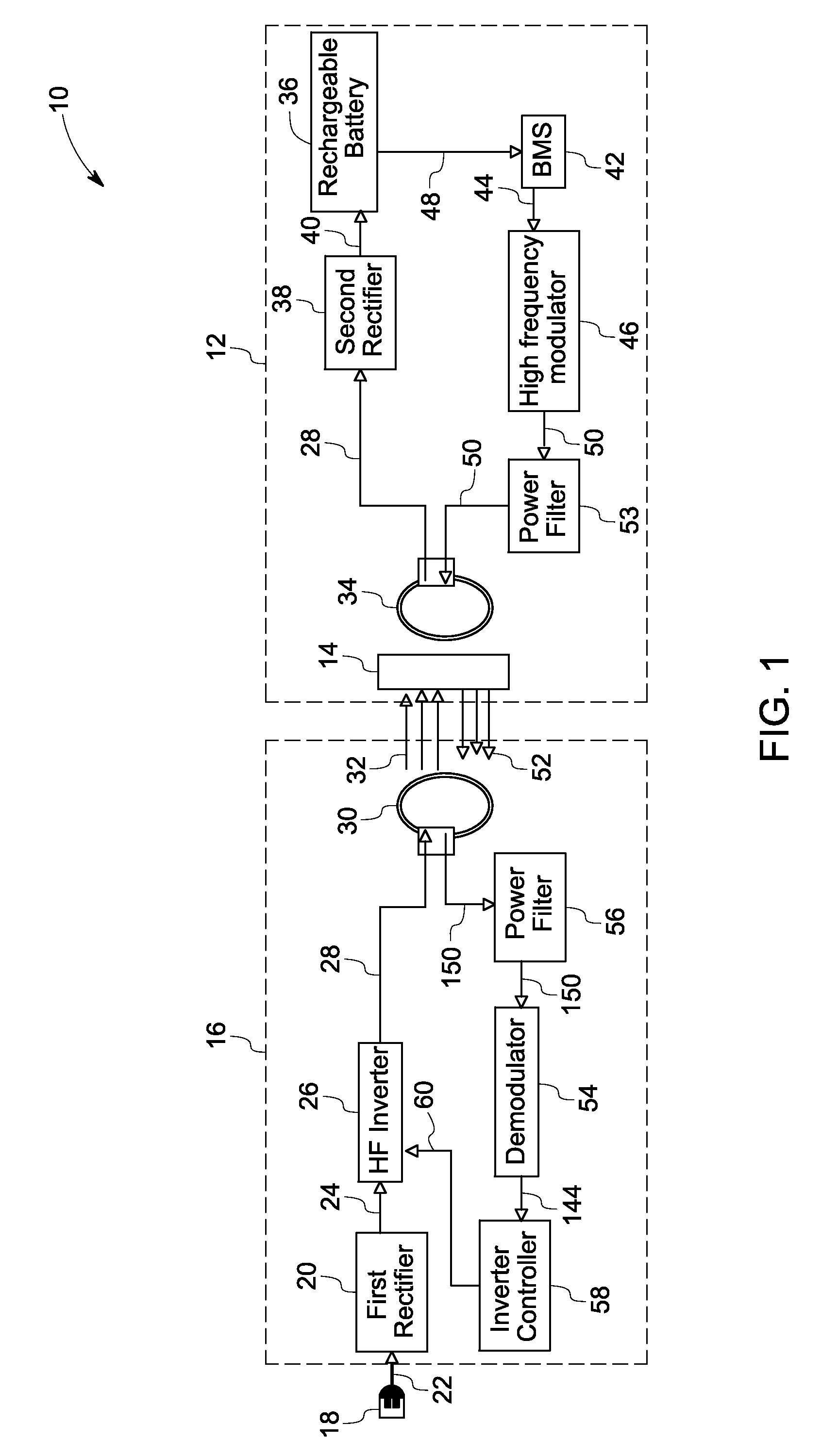 System and method for contactless power transfer in implantable devices