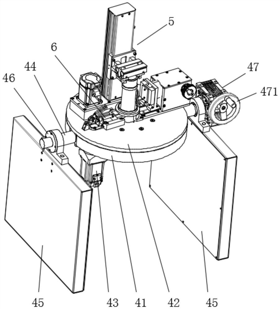 Rotary experimental platform and flap valve closing performance testing device