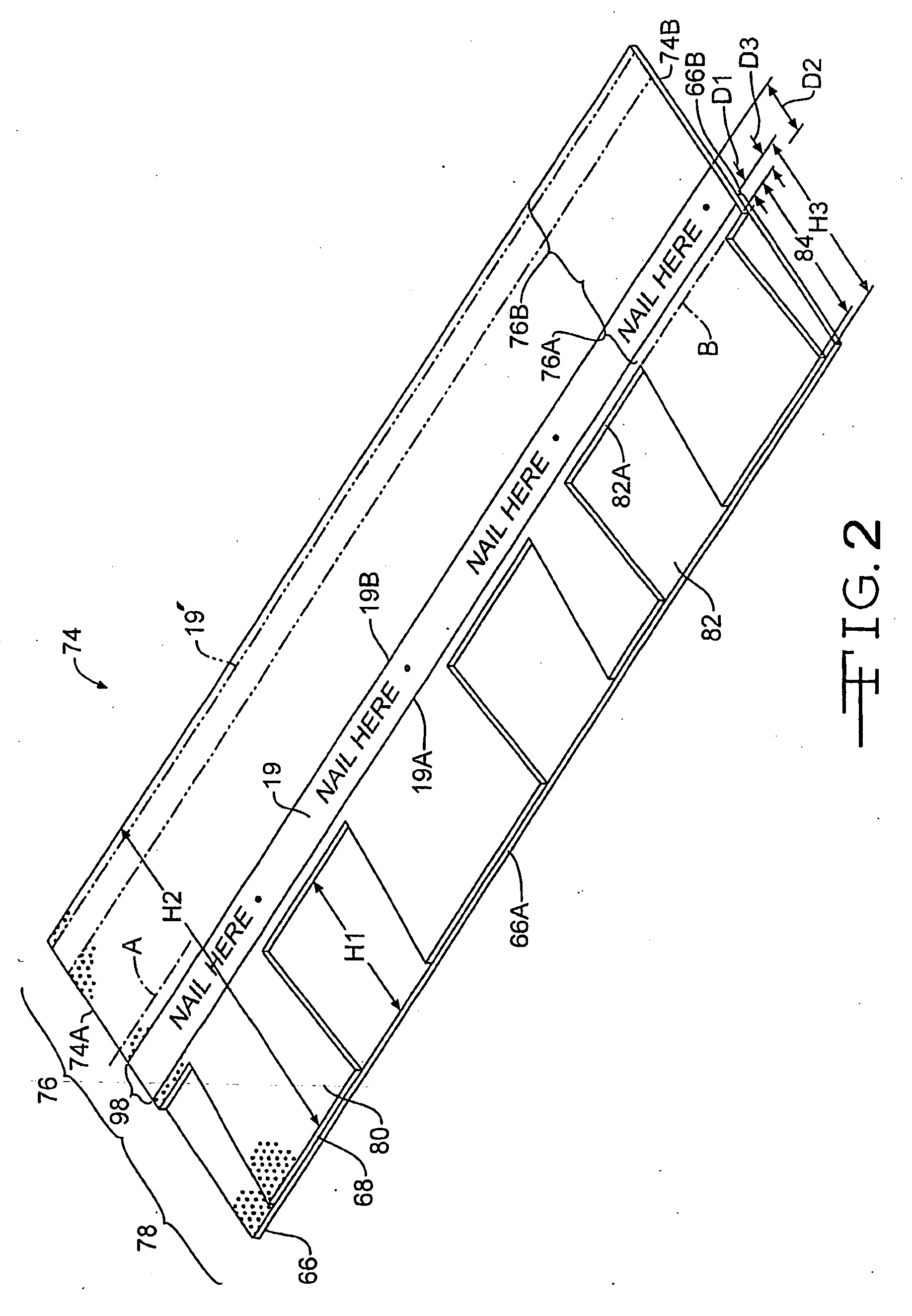 Shingle With Reinforced Nail Zone And Method Of Manufacturing