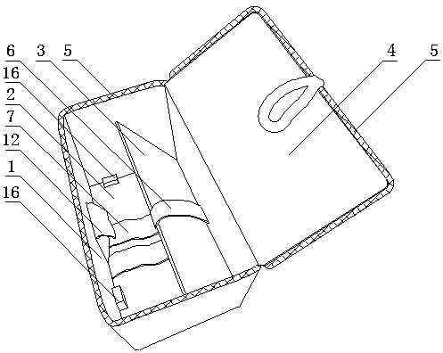 Recyclable environment-friendly fast foldable express box