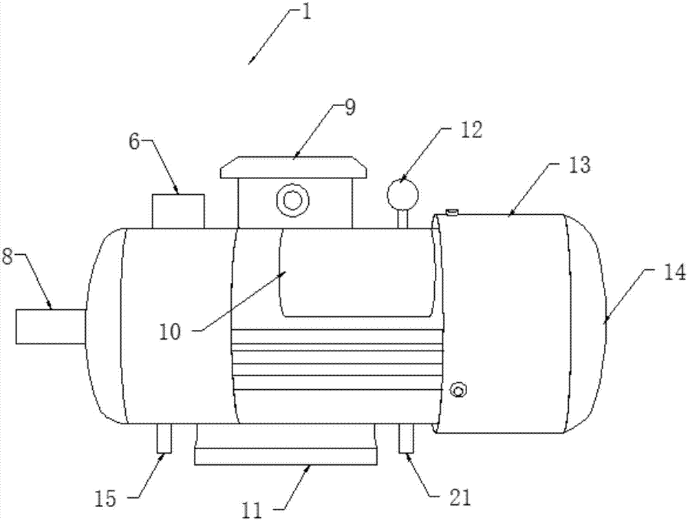 Motor heat dissipation device