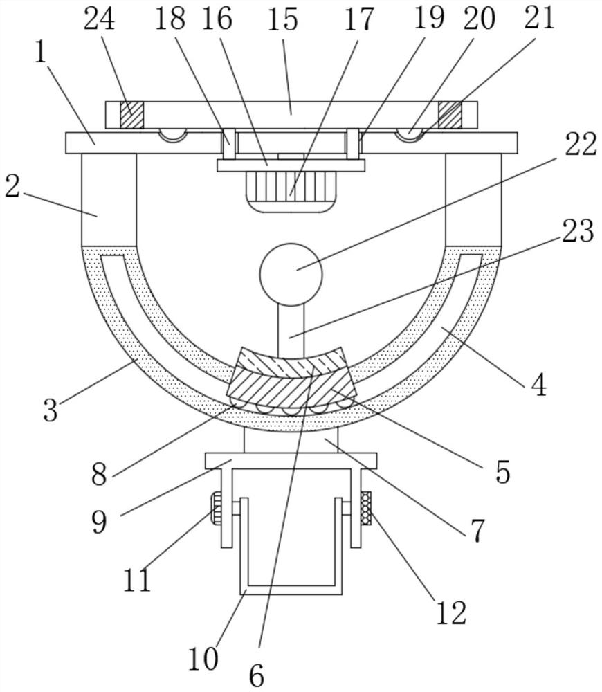 Support structure for aerial photography of unmanned aerial vehicle