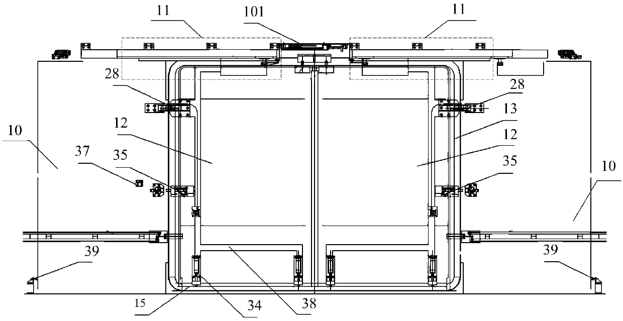 A sliding door system for freight cars