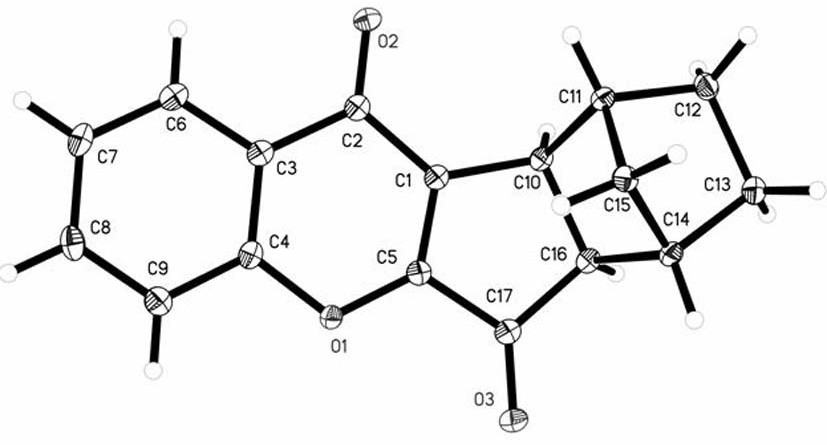 Preparation method of 1, 2-dihydrocyclopenta [b] chromene-3, 9-diketone compound