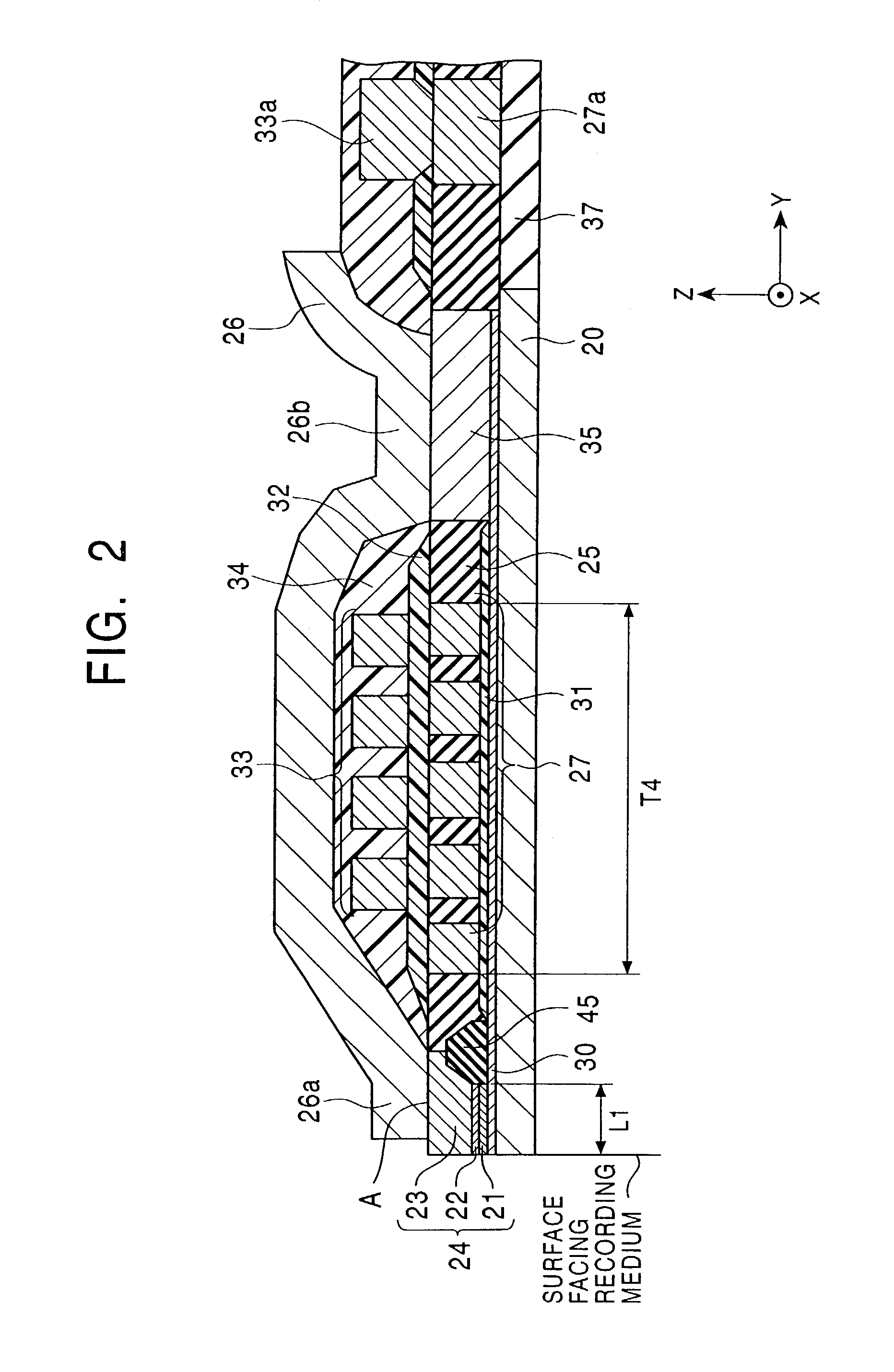 Method of manufacturing a thin film magnetic head comprising an insulating layer provided between a core and coil