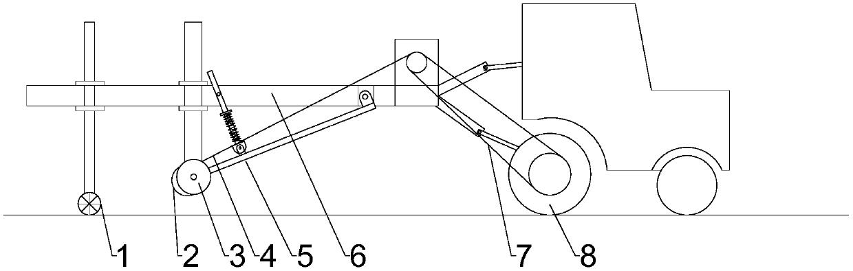 Soil conveying device of transplanter