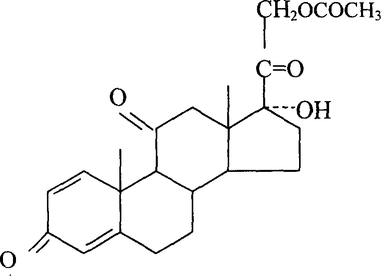 Production method of prednisone hydrolysate