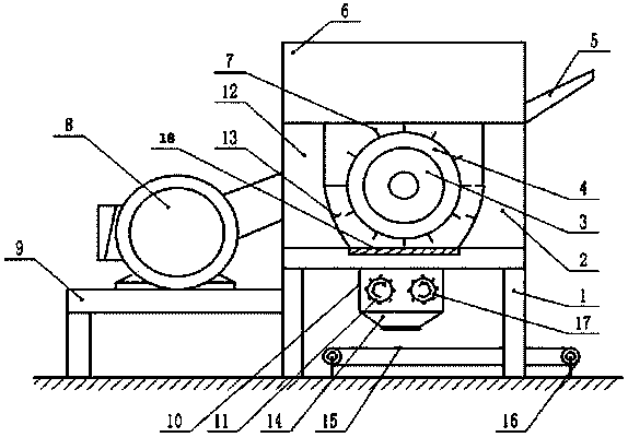 Glass fiber cutting device