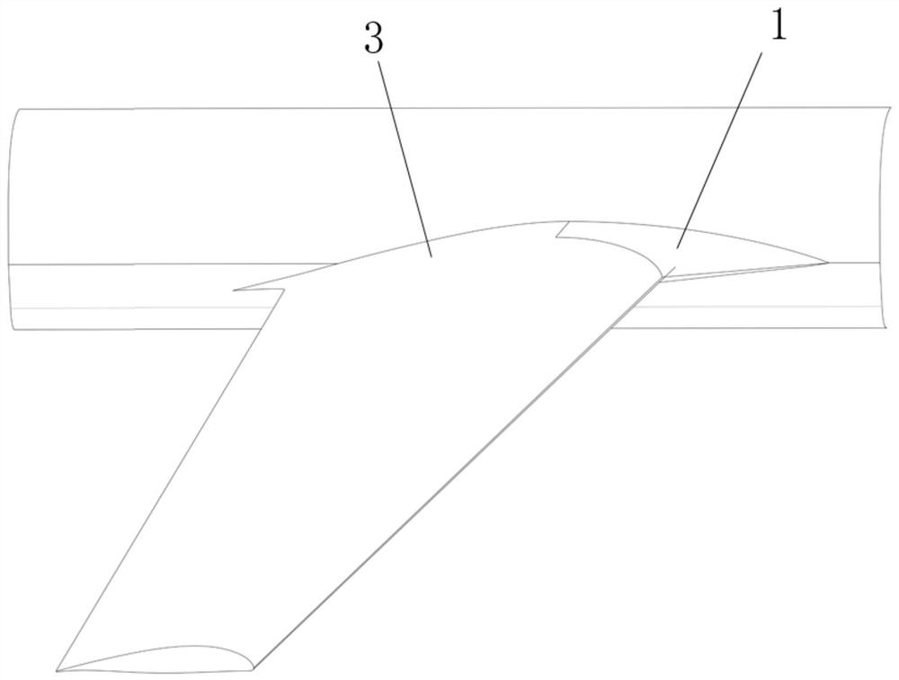 Fairing structure of medium-sized unmanned aerial vehicle with high lift-drag ratio