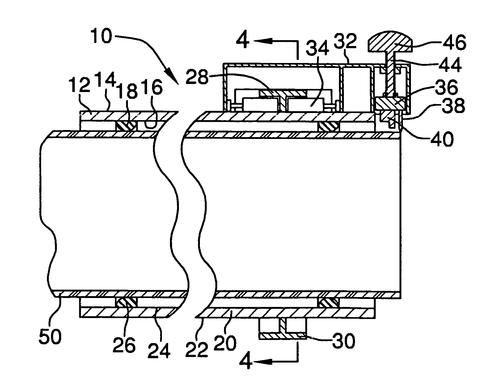 Plastic pipe cutting device