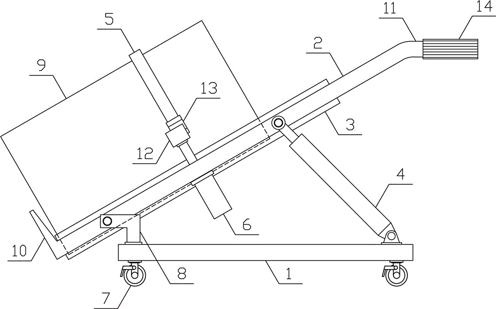 Round barrel fixing and transporting mechanism