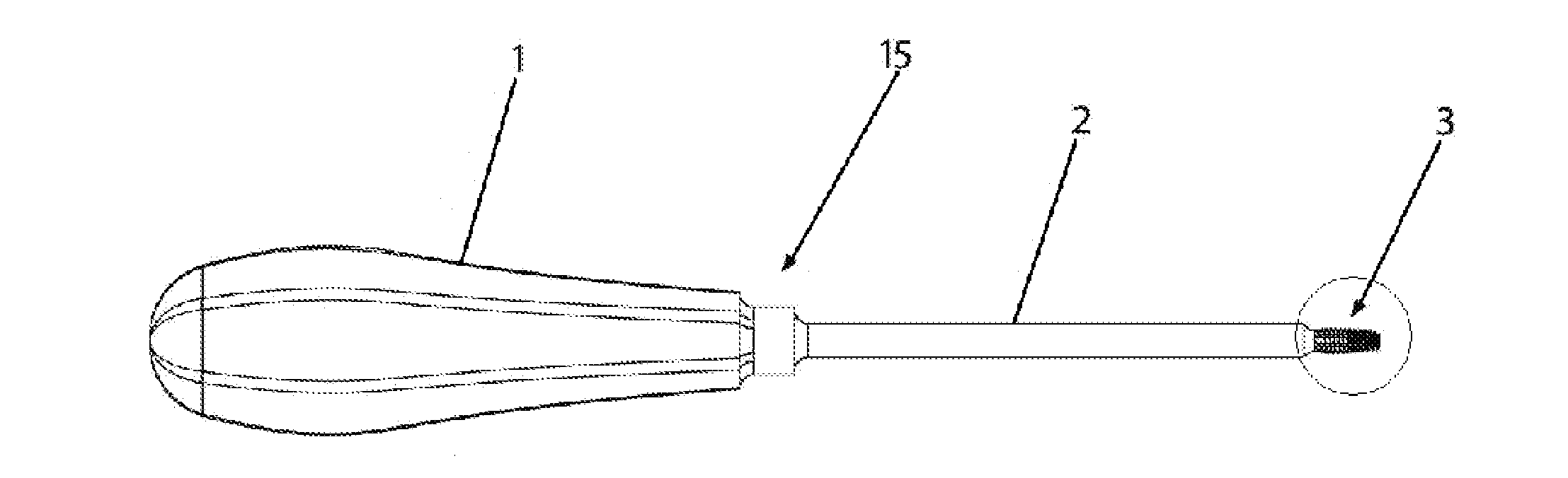 Device for loosening or extracting a wisdom tooth