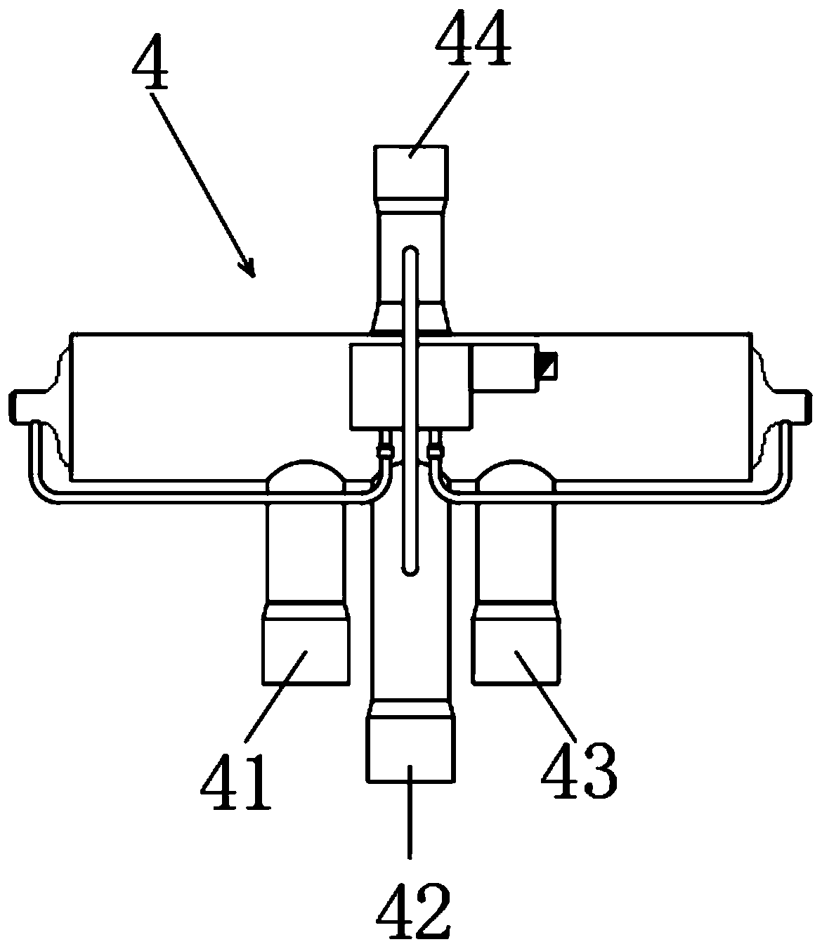 Air source heat pump system capable of preventing frost deposition