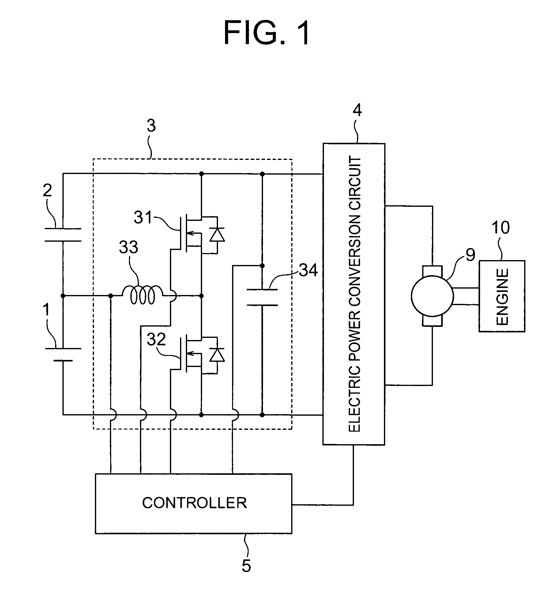 Power circuit for battery