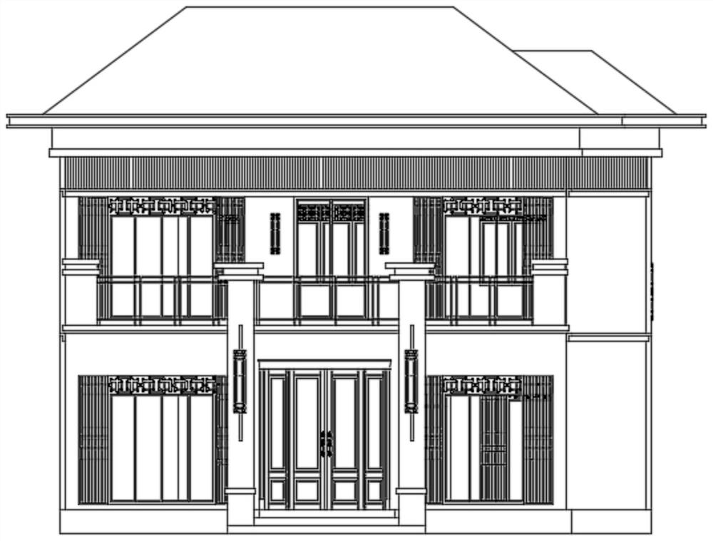 Steel structure and autoclaved aerated concrete slab assembly type villa system