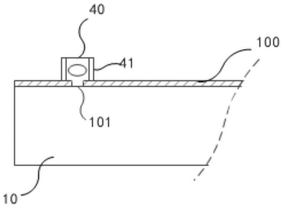 360-degree transparent LED glass and preparation method thereof