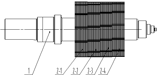 Core structure of skew-pole rotor of permanent magnet motor and laminating method thereof
