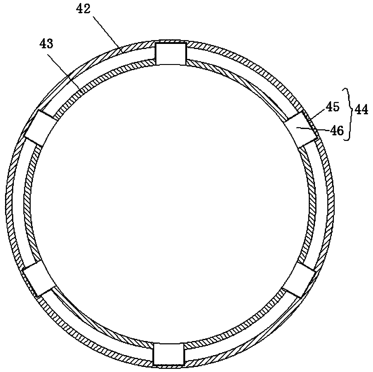 A pretreatment device system for secondary production of waste glass