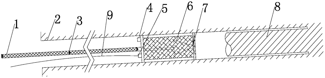 Spatial orientation device for rock core in hole and verification method for stress relief method by overcoring