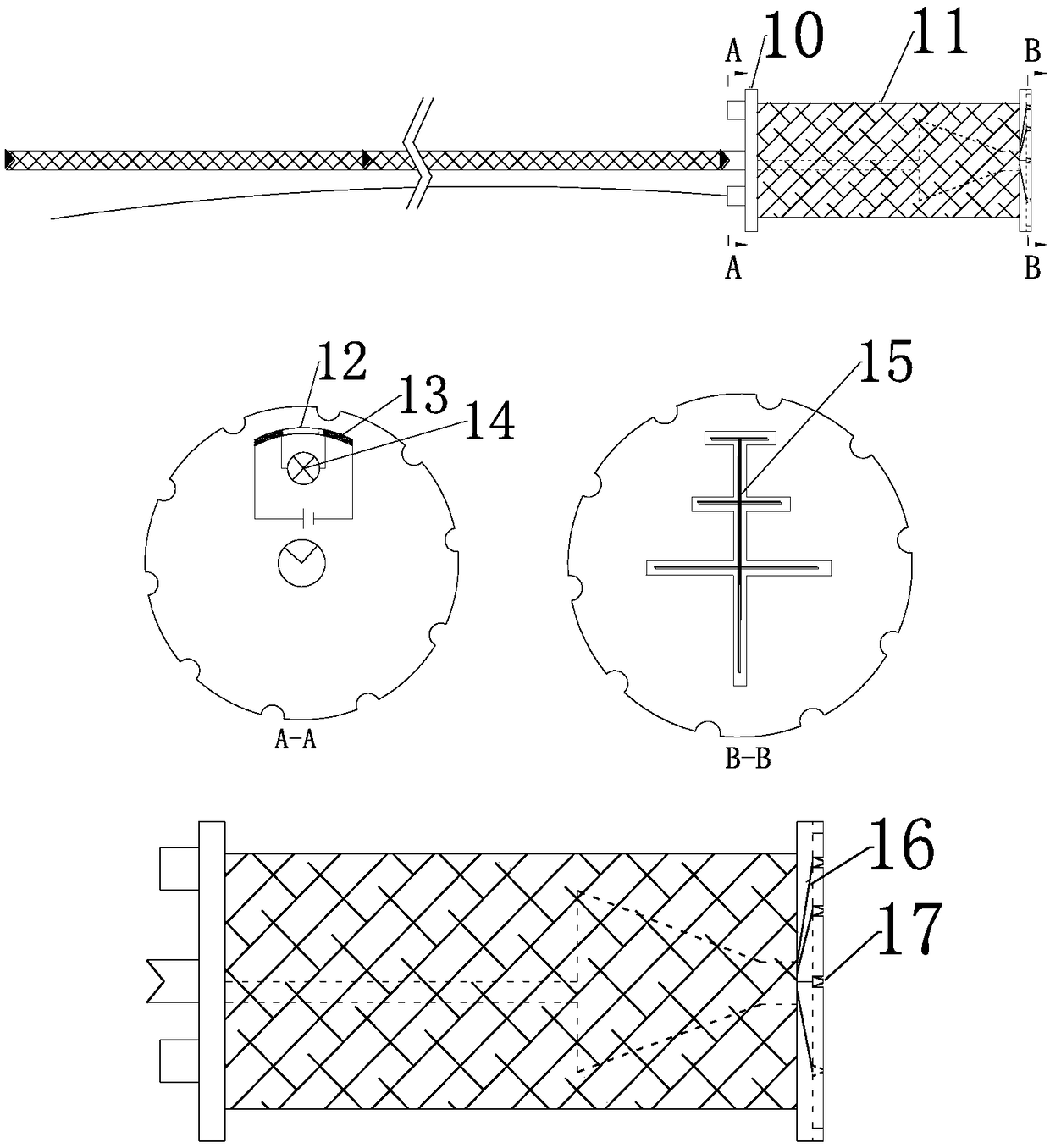 Spatial orientation device for rock core in hole and verification method for stress relief method by overcoring