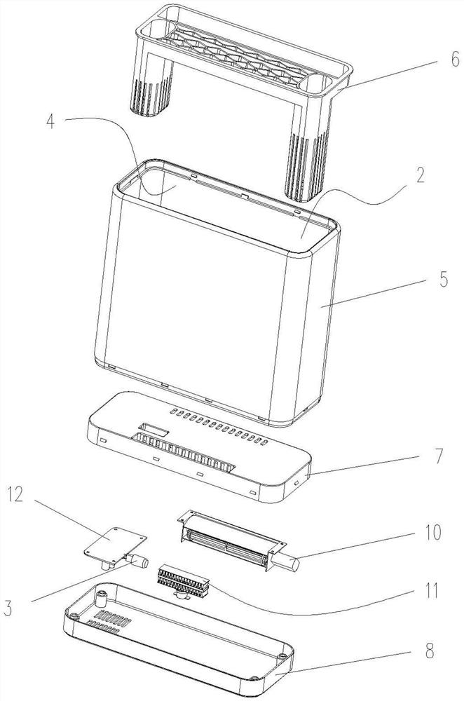 Efficient disinfection storage rack