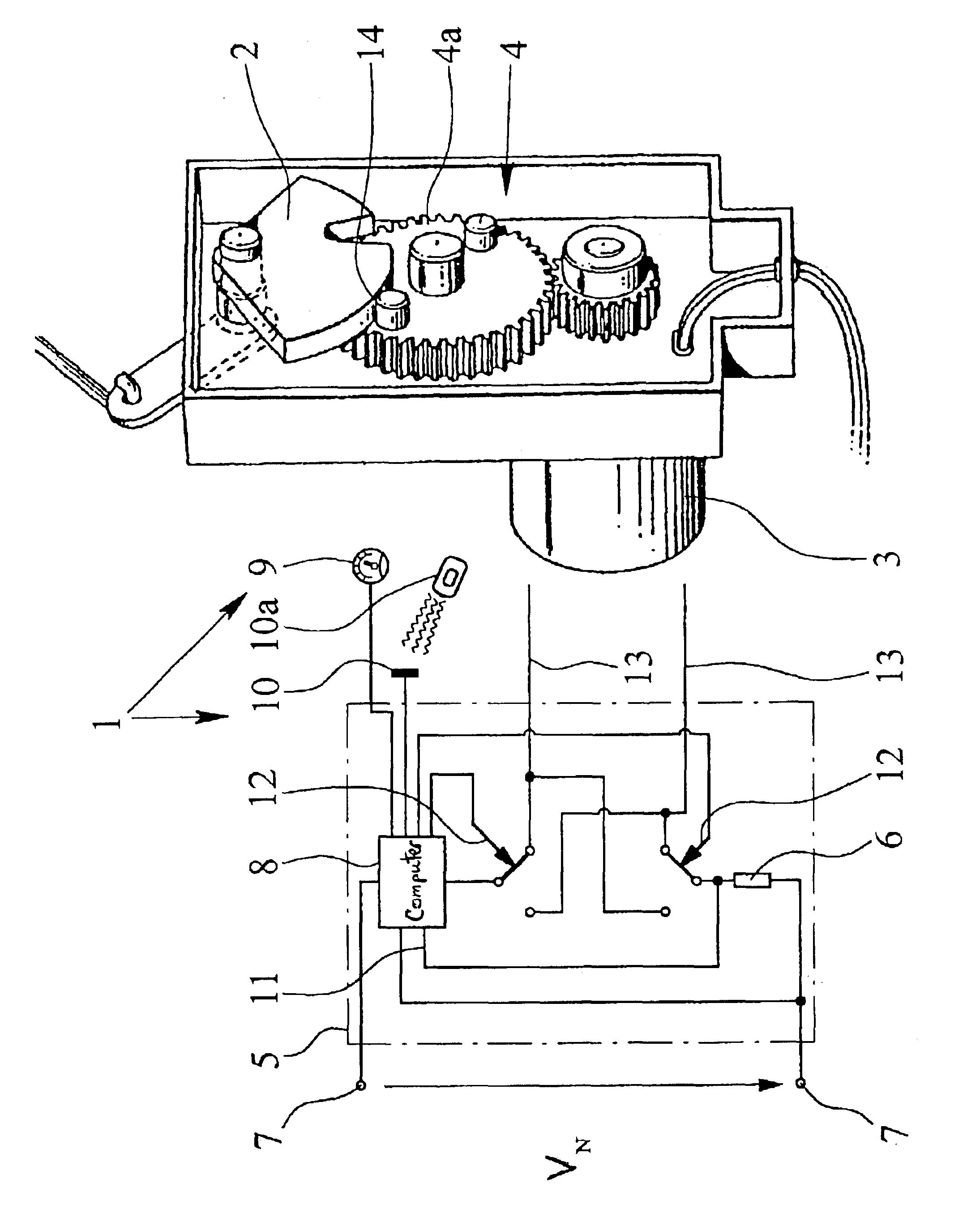 Motor vehicle door lock with an electromechanical central locking system drive