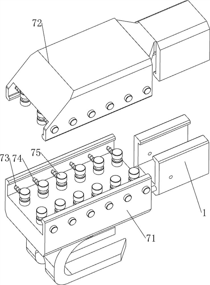 Edge deburring device for rock plate machining