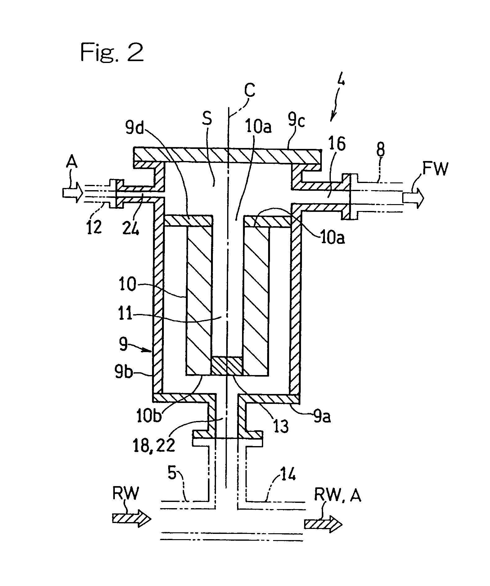 Filtering device and method of manufacturing same