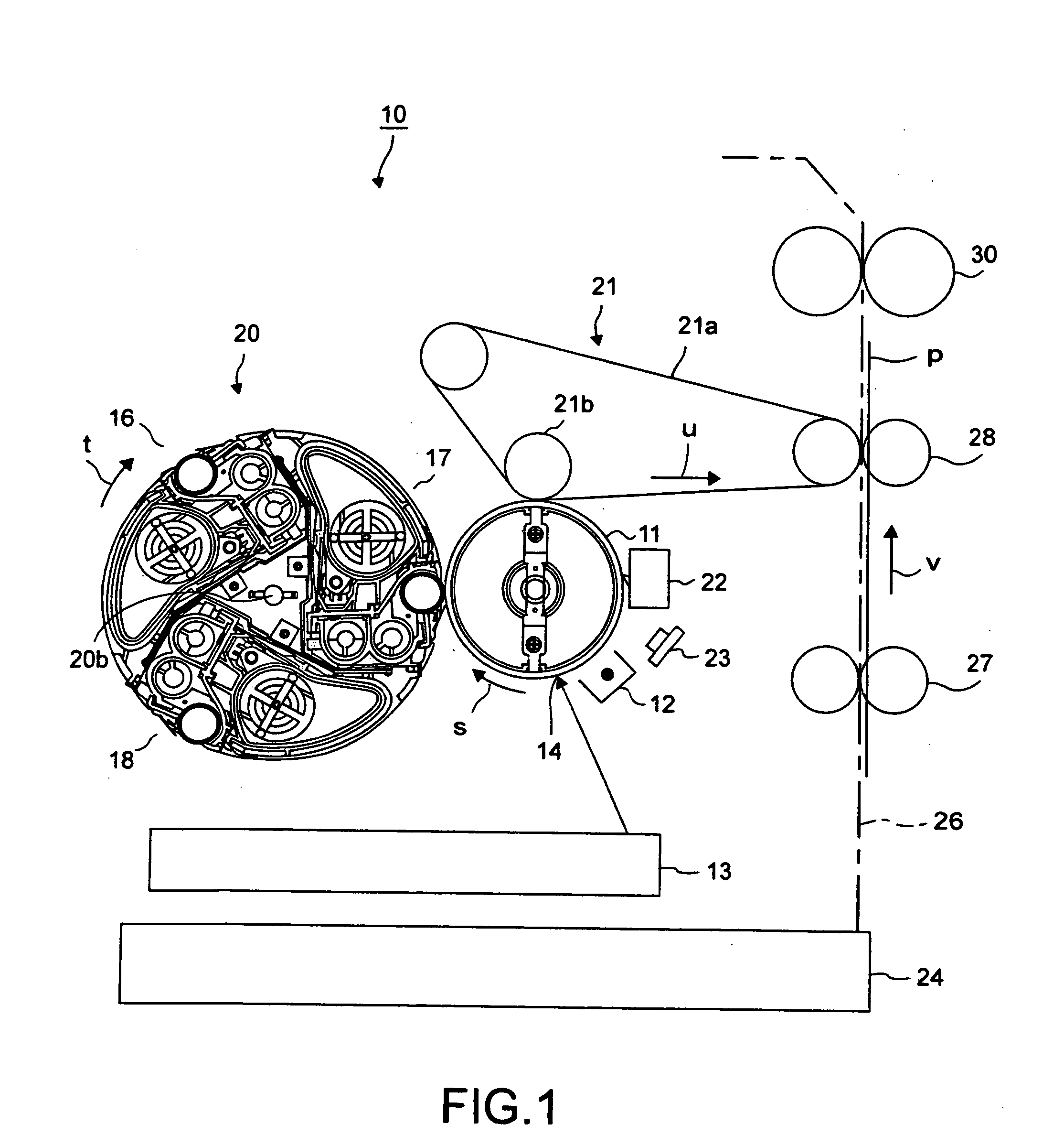 Image forming apparatus and developing gap adjusting method in image forming apparatus