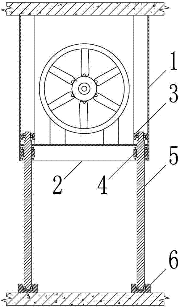 Detachable and easy-to-maintain fan hanger and its construction method