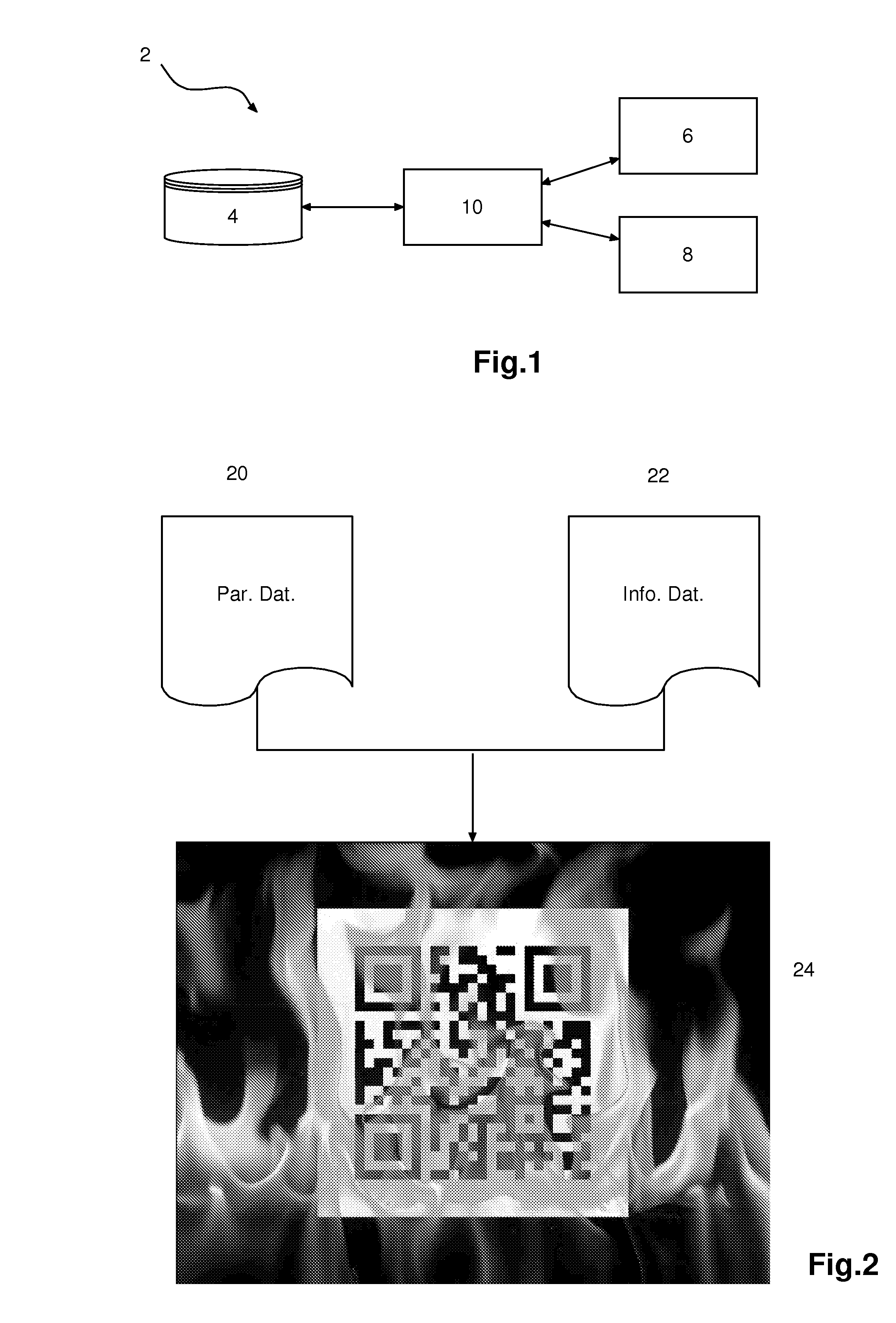Optical-reading code preparation device