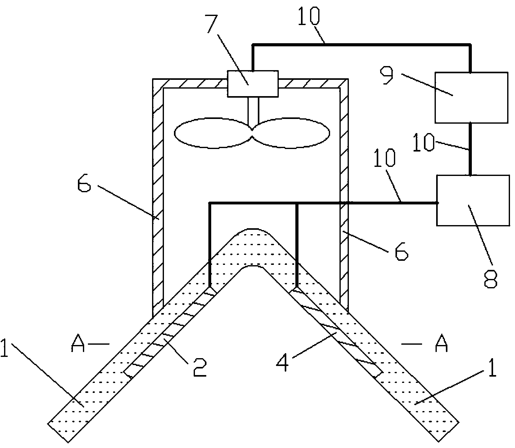 Embedded type heat dissipation system of projector