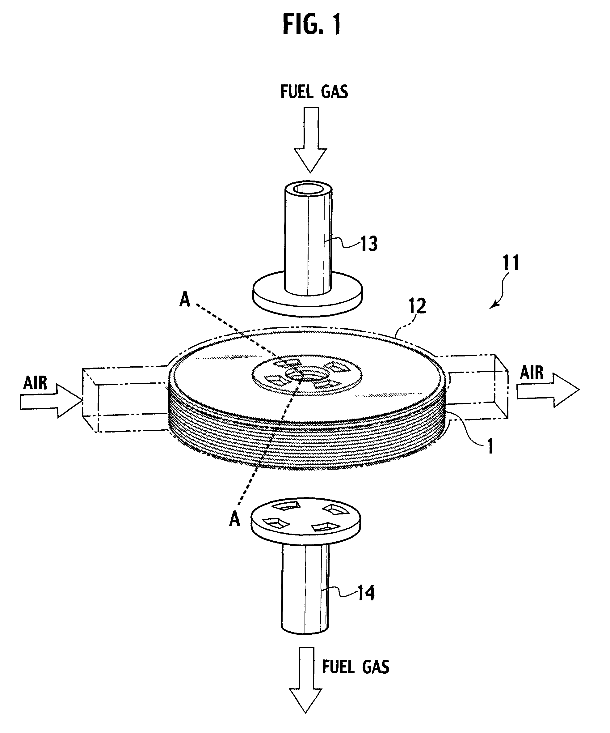 Fuel cell stack structure