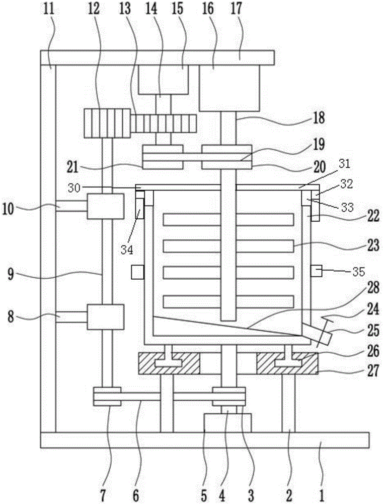 Raw material sealing and mixing device for dry battery production technology