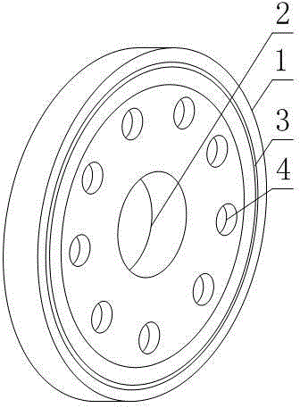 Hole-plate type flowmeter hole-plate structure