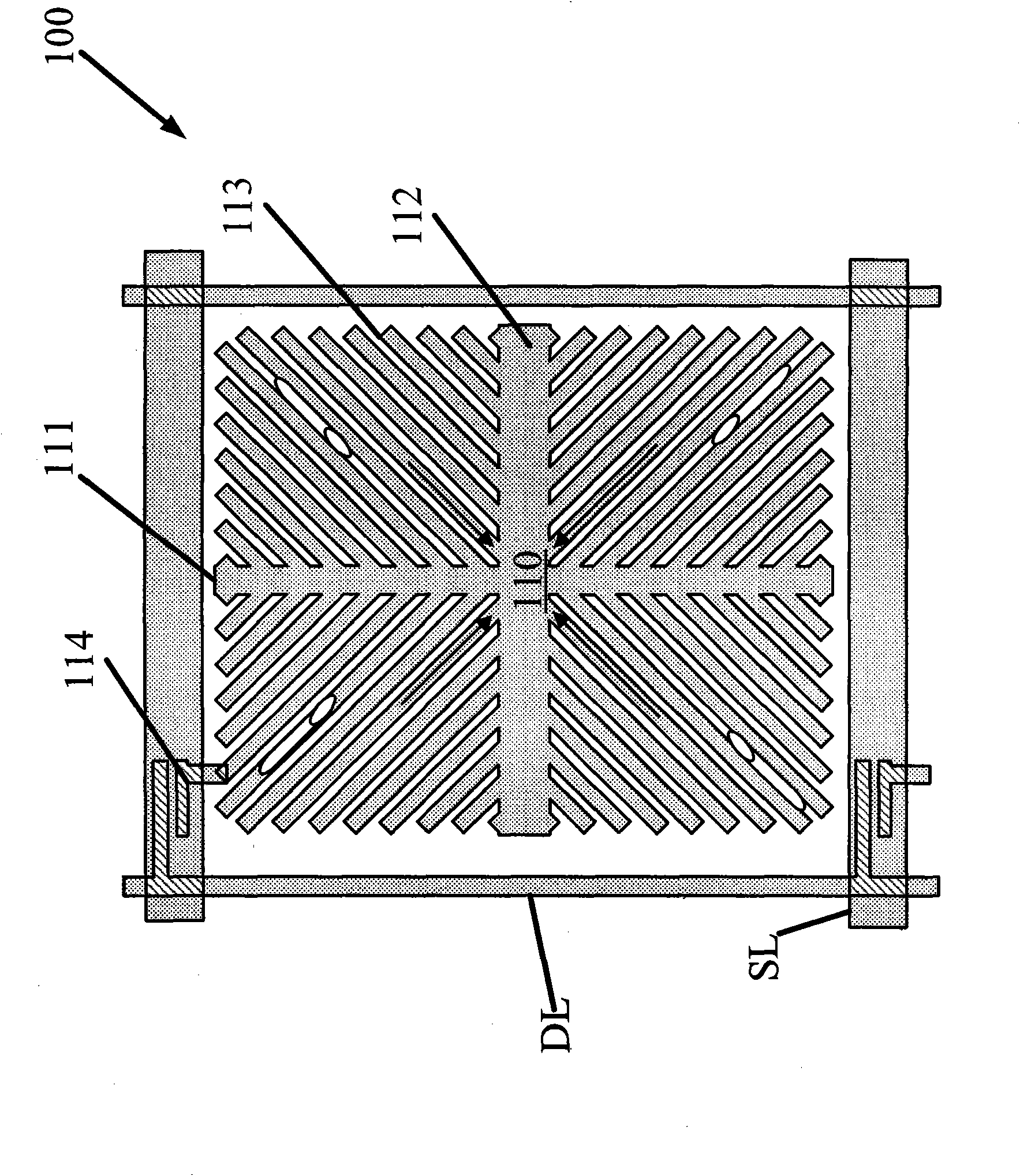 Pixel electrode and relevant liquid crystal display panel thereof