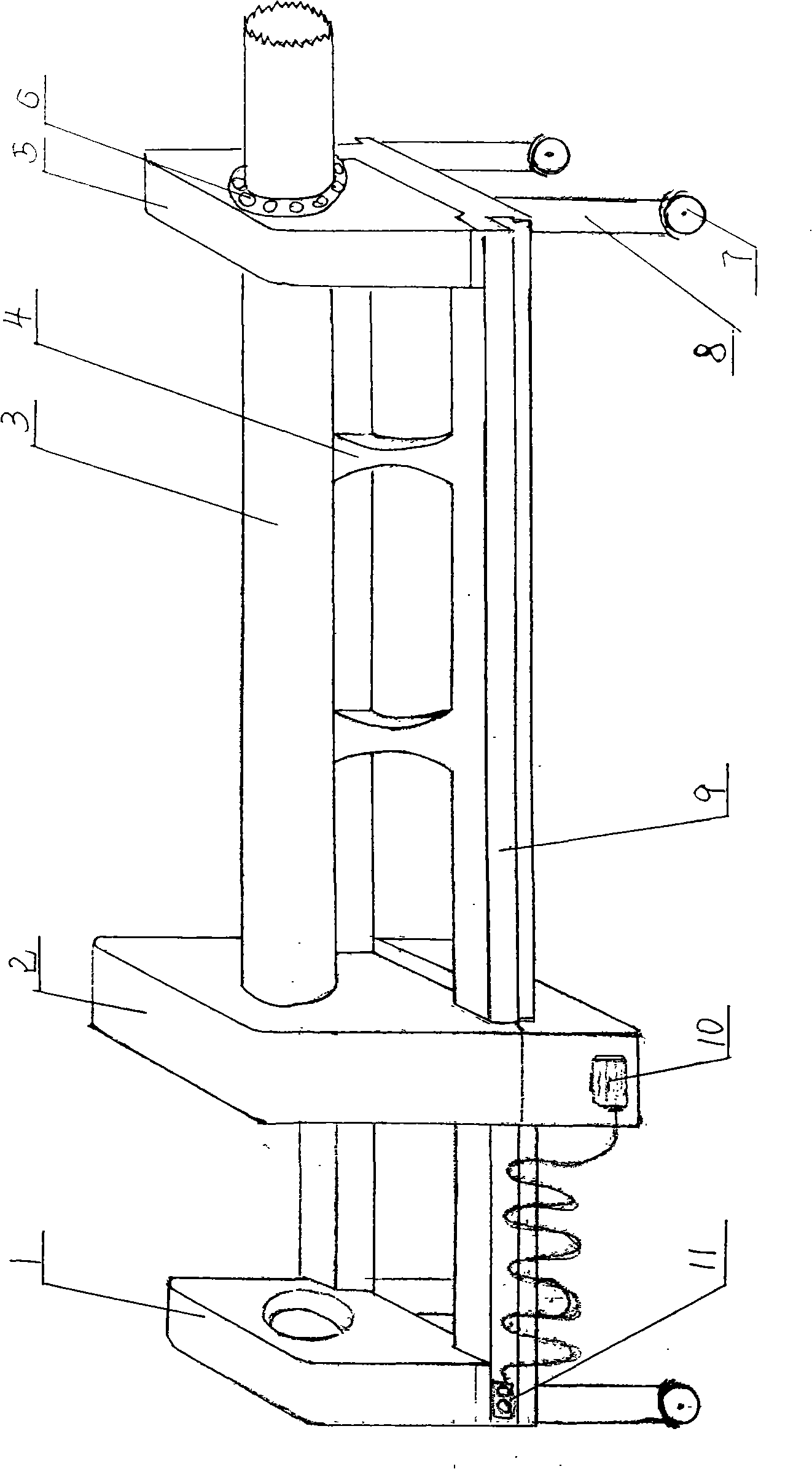 Material charging and discharging device for production of metal magnesium