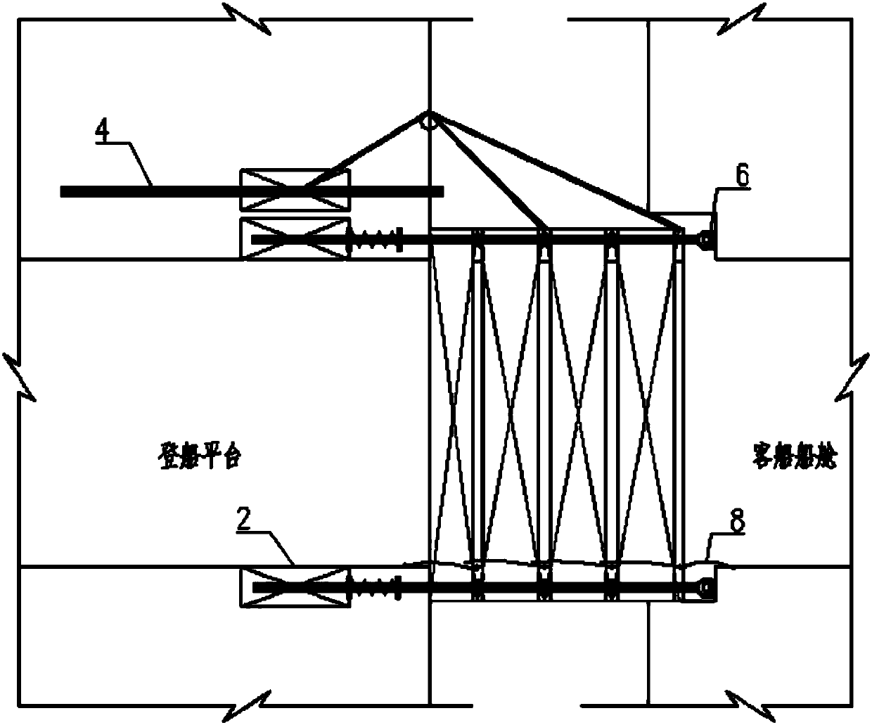 A quick uncable, universal movable boarding interface device