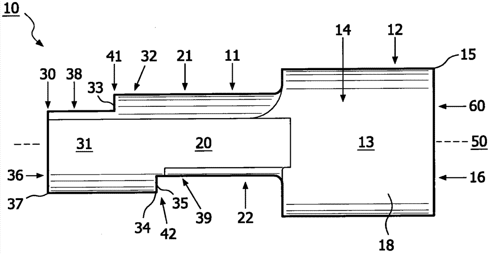 Method for aerosol drug delivery and apparatus comprising stepped mouthpiece