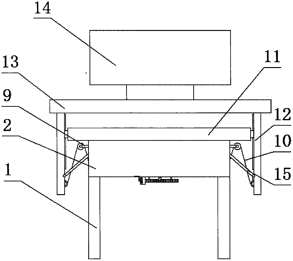 Intelligent computer desk for teaching