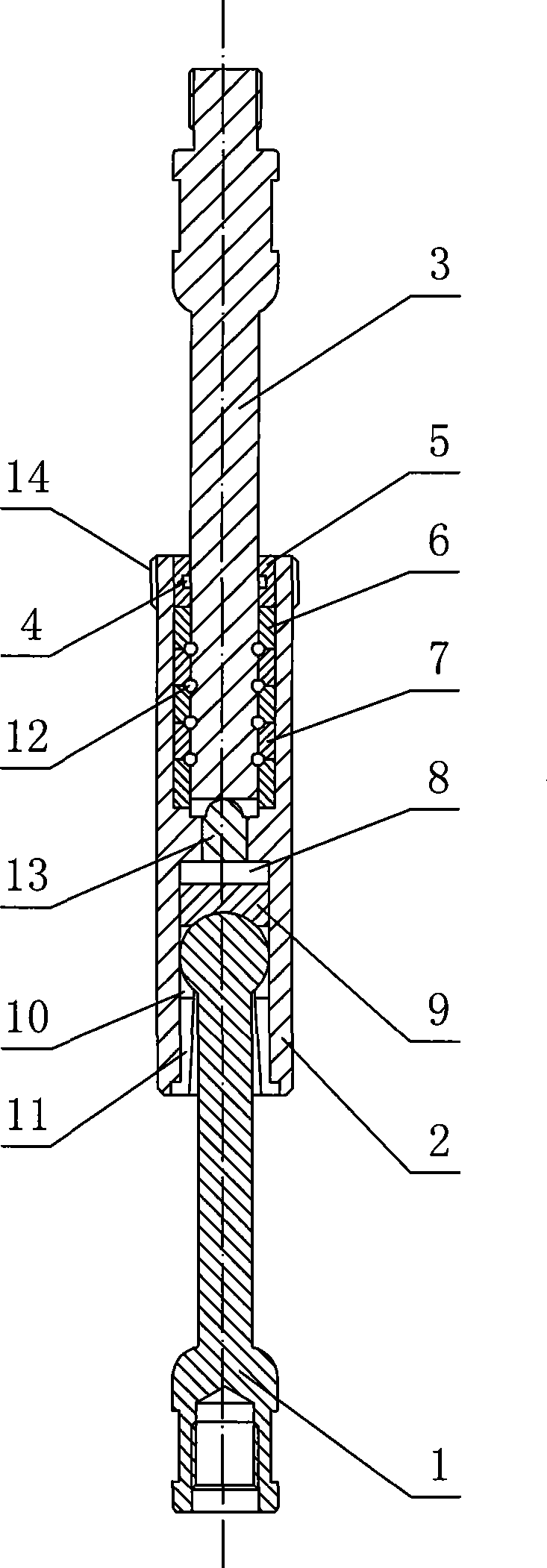Aligning anti-release and anti-bias wearing apparatus used for pumping rod