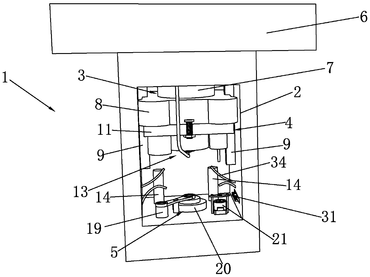 Automatic spiral press and forging and pressing method thereof