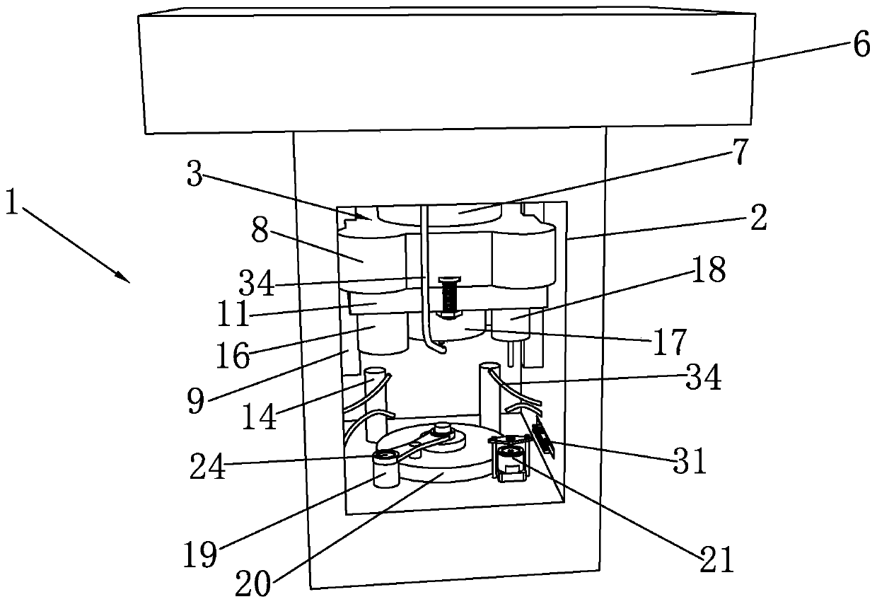 Automatic spiral press and forging and pressing method thereof