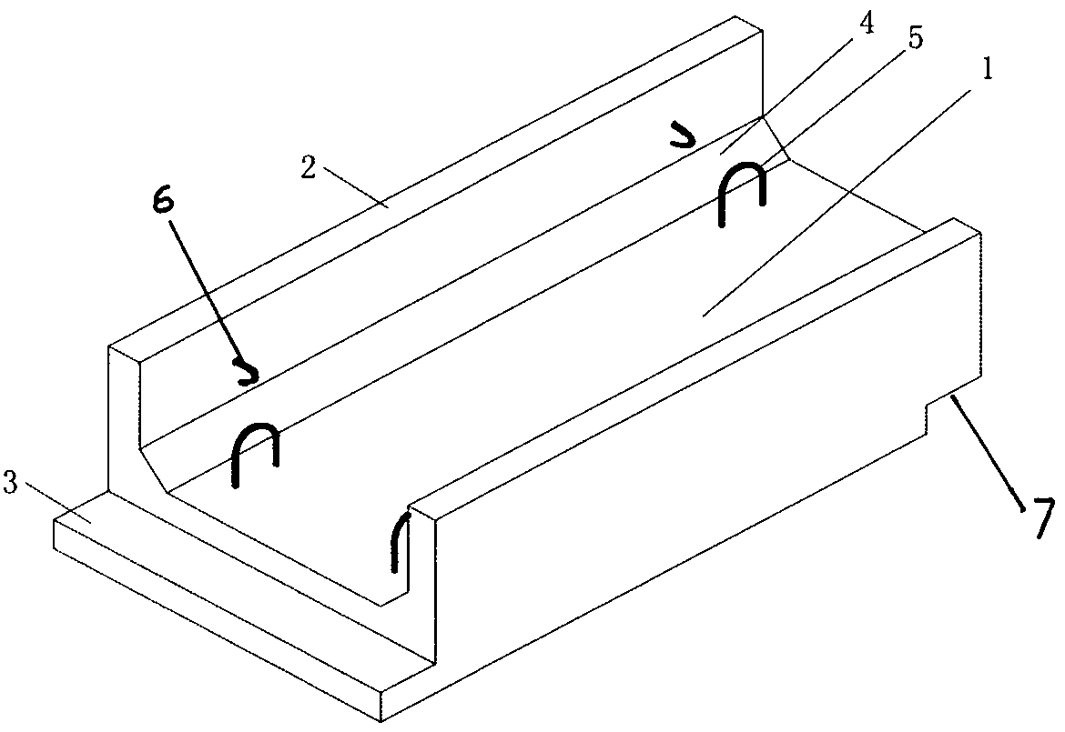 A prefabricated large block assembled concrete drainage pipe base and its construction method