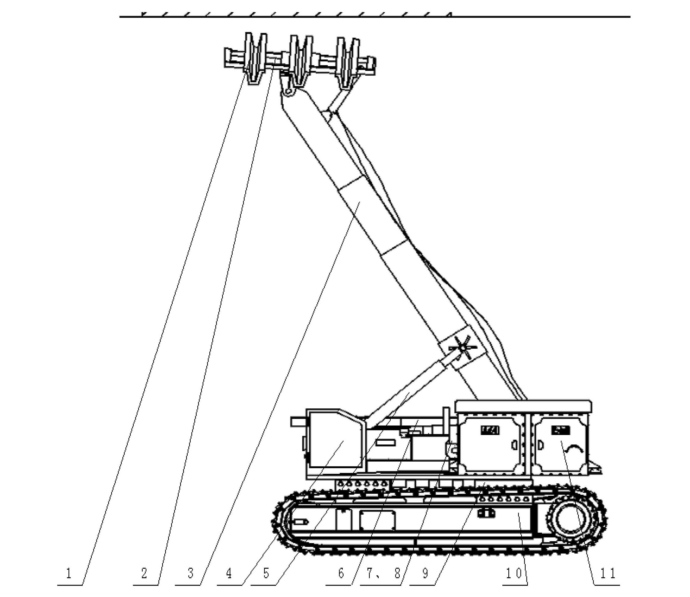 Retaining and protecting vehicle for coal mines