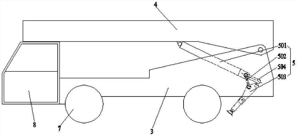 A support mechanism and a work vehicle with the support mechanism