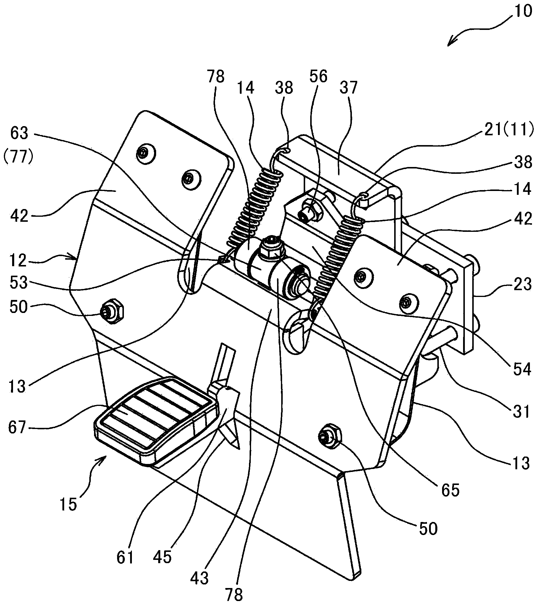 Brake apparatus of manual pallet truck