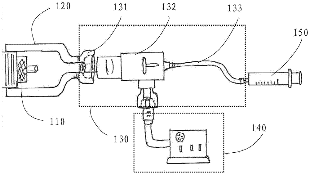 Sampling device and sampling method for gas content of insulating oil