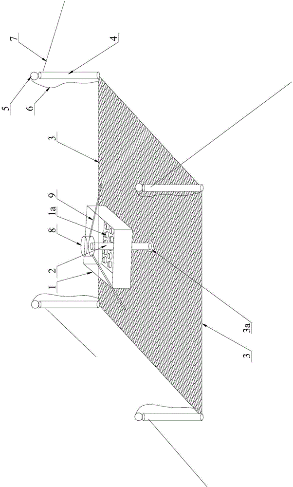 Fixation type automatic live fish gathering and catching device used for large water surface culturing