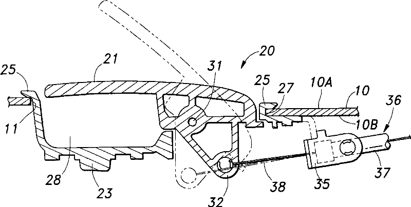 Mounting structure of inner handle assembly of vehicle door